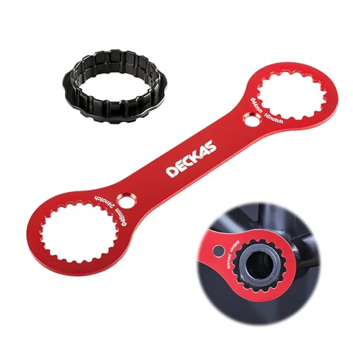 ONEBOOM Center Lock Llave para Bicicletas,Llave para Chasis de Bicicletas,Ligero y Portátil,Duradero,para Dub,Tl-Fc32,Tl-Fc25,Tl-Fc24 Reparación de Bicicletas-Rojo