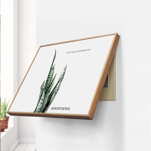 Cadre de compteur électrique salon avec peinture déco 71x51 cm