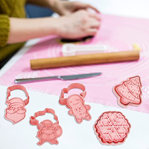 Formine Biscotti Natale,8pcs Stampi per Biscotti