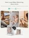 Dr.Care VistaView Smart WiFi Baby Monitor with 2 Cameras- 5” 1080P Split Screen & 2K Camera App Control, Cry & Motion Alerts, Night Vision, 5000mAh Battery, 2-Way Talk, Triple Security, 1279ft Range