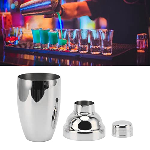 Shaker à cocktail professionnel en acier inoxydable 304 argenté