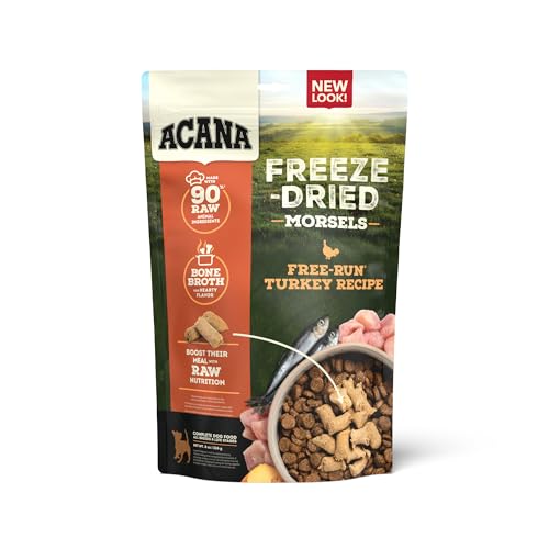 Acana Freeze Dried Canine Meals Meal  Topper Grain Free Excessive Protein Freerun Turkey Recipe 8 Oz  Cucciolini Doodles Acana freeze dried canine meals meal  topper grain free excessive protein free run turkey recipe 8 oz   cucciolini doodles