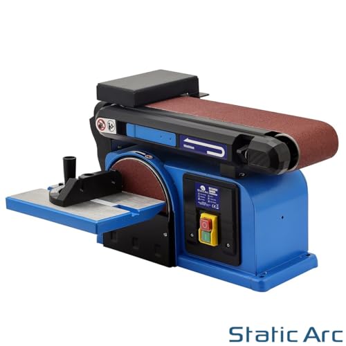 650W Electric Belt + DISC Sander 2in1 LINISHER Bench Large Table Wood Metal Sand