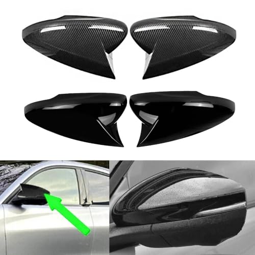Coque rétroviseur carbone Ford Mustang Mach E 2021 2022 style corne - 2