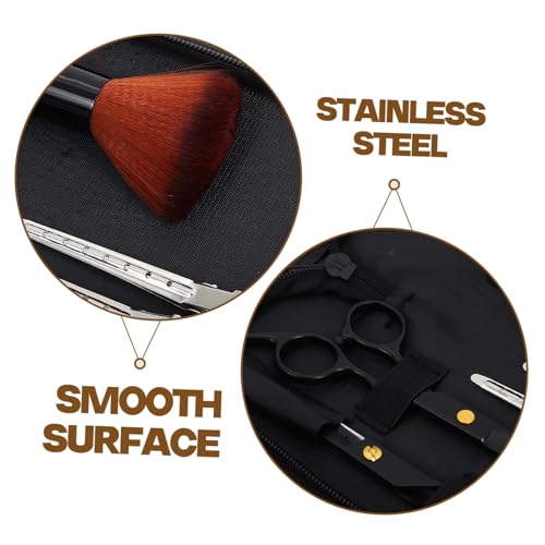 Ciseaux de coiffeur inoxydable Healeved ensemble plat et effileur