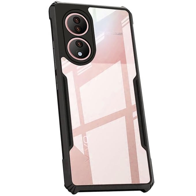 COBERTA Back Cover for Vivo T2 5G Back Cover Case - Black Transparent (B0CGD7D5FL) Amazon Price History, Amazon Price Tracker