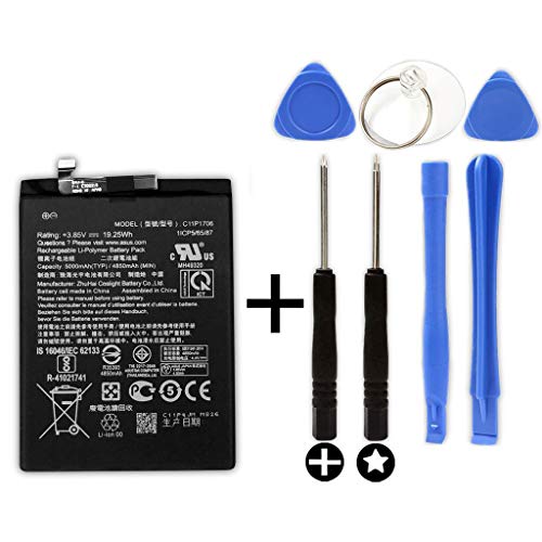 Custodia Compatibile Con Asus Zenfone 4 Max (5,2 Zoll) In Nero Carbone - Coperchio Protettiva Con Chiusura Magnetica, Funzione Stand E Tasca Per Le