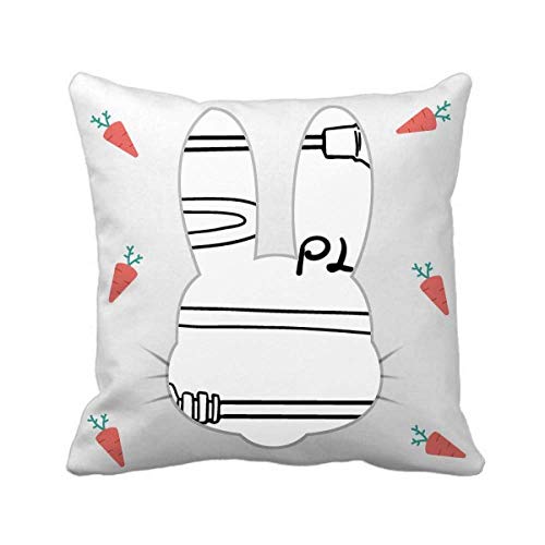 Coussin lapin anti affaissement double trou plug dessin main confortable - 2
