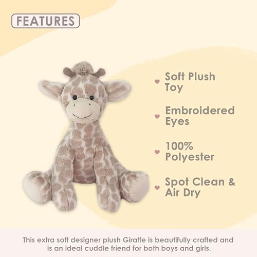 Mon Ami Gentry The Giraffe Stuffed Animal – 12”, Soft Stuffed Toy Plushies for Babies/Toddlers, Gifts for Kids of All Ages, Zoo Animals