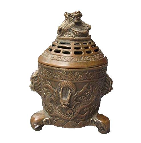 Räucherstäbchen-Set, chinesische Bronze, Drache