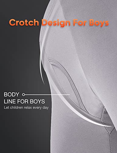 Subuteay Thermal Underwear for Boys Fleece Lined Long Johns Set Kids Base Layer Ultra Soft4