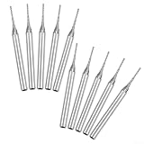 Umfassende Hartmetall-Fräser-Bit-Kollektion, zehn Stück bei einer Größe von 0, 7 mm...