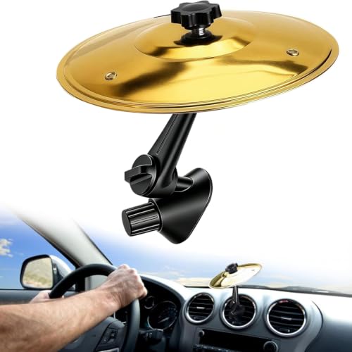 Car Cymbal Air Vent, Car Symbol Drum Air Vent, Crash Dash Board Drum Symbol, Mini Drums Crash Cymbal For Music Lovers(Gold)