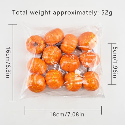 12 Pieces Foam Pumpkins, Simulation Modeling Compact Size DIY Surface Lightweight Halloween Pumpkins,Multi-Scenario Adaptation Reusable Easy to Clean Fall Decorations for Home Indoor Outdoor - image 3
