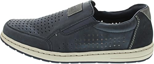 Mocasín Rieker 18267 para hombre en cuero flexible con suela cosida