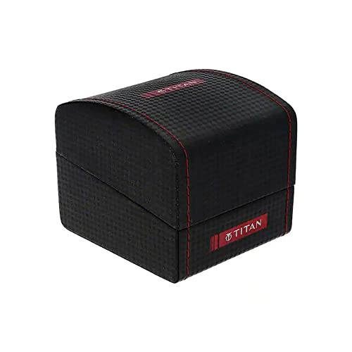 Titan Mens 49.90 x 12.50 x 44 mm Magnate Anthracite Dial Leather Analog Watch - NQ1797KL03F - Image 6