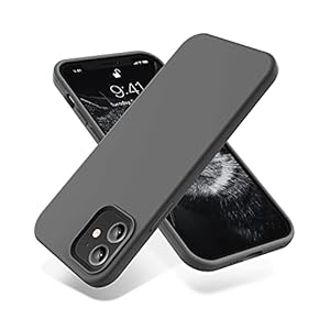 OTOFLY Compatibel met iPhone 12 hoesje, compatibel met iPhone 12 Pro-hoes, [Zijdeachtige en Soft Touch-serie] Premium zachte vloeibare siliconenrubber full-body beschermende bumper case voor iPhone 12