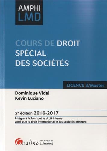 Télécharger Cours de droit spécial des sociétés PDF Ebook En Ligne