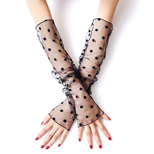 Romantic LadiesSleeves White Wrist Length Fish NetSleeve Short Women Accessories Color 10 Size One Size359288 | Pack of 1-image-42