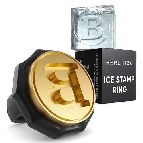 Sello de hielo letra B BERLINZO en silicona negro miniatura 1
