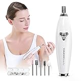 TOUCHBeauty Electric Nail Drill Cordless, 10 in 1 Professional Nail File Buffer Drill Machine for Acrylic Gel Nails, Rechargeable Metal Manicure Pedicure Kit for Women Men White (TB-1733)