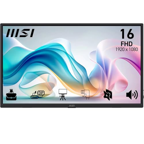 MSI PRO MP165 E6 téléviseur et moniteur portables Moniteur portable 39 6 cm 15.6 LED 1920 x 1080 pixels Neuf - vue 5