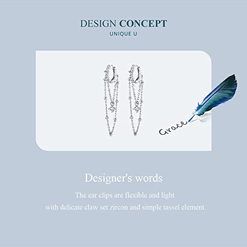 Boucles d'oreilles pendantes en argent sterling 925 à pompon pour femme chic - 6