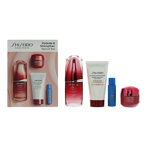 Shiseido Ultimune Hydrates & Strenghten - Juego de 4 sueros