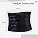 Tressify XL Black Waist Trainer for Men, Waist Trimmer Belly Girdle, Tummy Control
