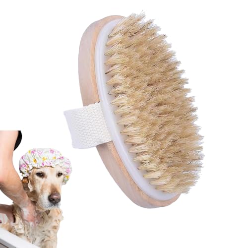 Spazzola in Bambù,la Toelettatura Delicata di Cani e Gatti - Spazzola Ideale per Cani a Pelo Corto Ideale per il Bagnetto Design a Setole Morbide Realizzata a Mano per Cuccioli e Gatti