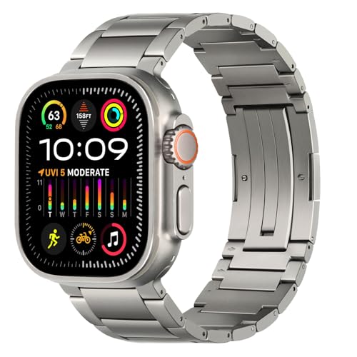 Bracelet en Titane pour Apple Watch Série 11 10 9 Du Bureau aux Activités Outdoor