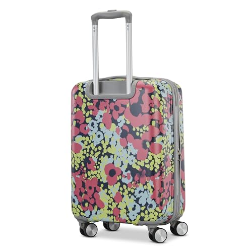 Image of American Tourister Moonlight II Hardside Expandable Luggage with Spinner Wheels, Poppy Pattern, Carry-On 20-Inch