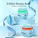 Electric Face Scrubber & Silicone Facial Cleansing Brush - Waterproof Sonic Face Brush Exfoliator with LED Screen, 3 Beauty Light Modes, Rechargeable Face Wash Brush for Deep Cleaning & Massage-Blue