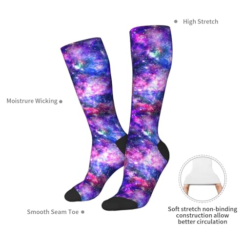 Image of Knee High Socks for Women Girls Fashion Women's Festival Stockings for Casual Running Work Travel