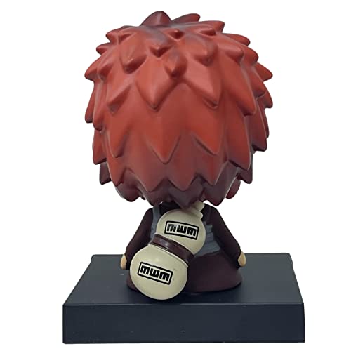 Image of AUGEN Super Hero Gaara Naruto Action Figure Limited Edition Bobblehead with Mobile Holder for Car Dashboard, Office Desk & Study Table (Pack of 1)