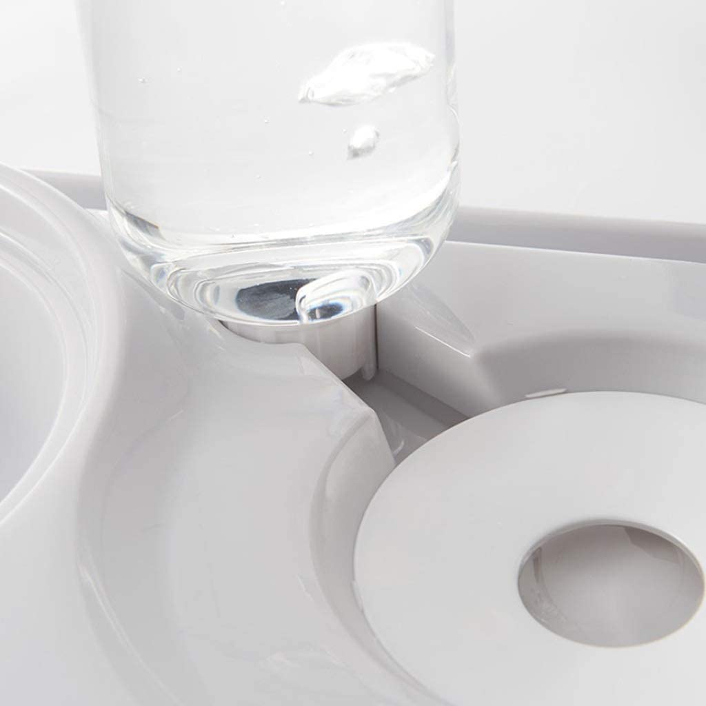 GeRRiT Distributore d'acqua for animali domestici Distributore d'acqua, Distributore d'acqua grigio, Design a doppia ciotola