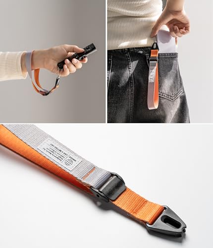 Image of Ringke Cam Buckle Phone Hand Wrist Strap [Anti Theft & Drop] Length Adjustable Lanyard for iPhone, Galaxy, Pixel Phone Case, Camera, etc. - Graphite