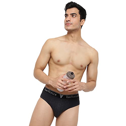 Van Heusen Men Anti Bacterial Briefs - 100% Combed Cotton - Pack of 3 - Colour Fresh, Moisture Wicking - Image 6