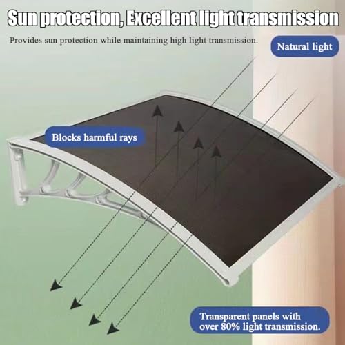 Auvent extérieur en polycarbonate pour terrasses et cours de maison