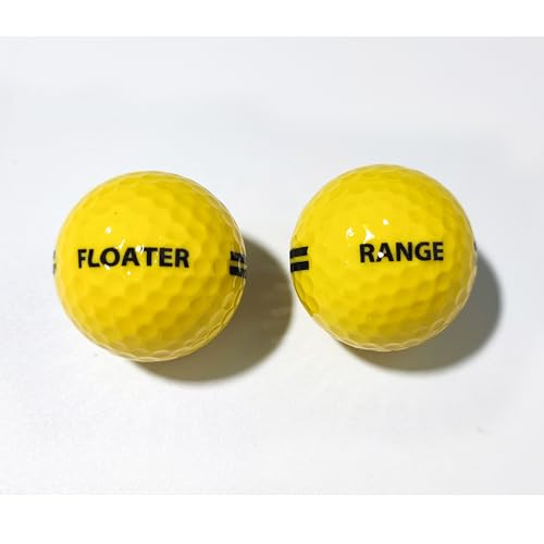 Nerpinper Yellow Floating Golf Balls For Lake And Pool - High Visibility Floater Golf Balls, Non-Sink Water Practice Balls For Backyard &Amp; Boat | Authentic Feel, Includes Mesh Bag (12 Pack)