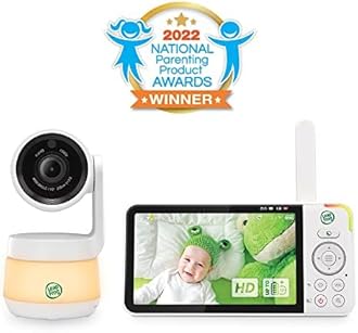 LeapFrog LF925HD 1080p WiFi Remote Access Baby Monitor, 360 Pan & Tilt Camera, 8X Zoom, 5 720p HD Display, Color Night Light, Color Night Vision, Two-Way Intercom, Smart Sensors