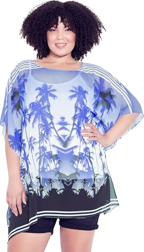 Womens Poncho - Watercolor