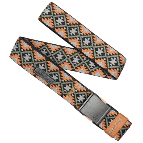 Arcade Belts A2 Twilight Slim Adventure Belt: Heavy Duty Stretch, Metal Free Buckle, Bay/Ash