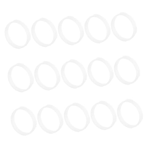 15pcs Hamster Tunnel Rings Replacement Kit White Plastic Mouse Tube