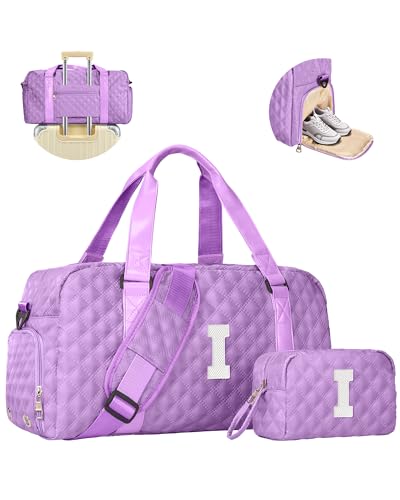 Teen Girl Gifts Trendy Stuff, Personalized Gifts, Initial Travel Duffel Bag or Teens, Monogram Overnight Bag, Trendy Stuff Gifts for Girls Friend Birthday Teacher Gift