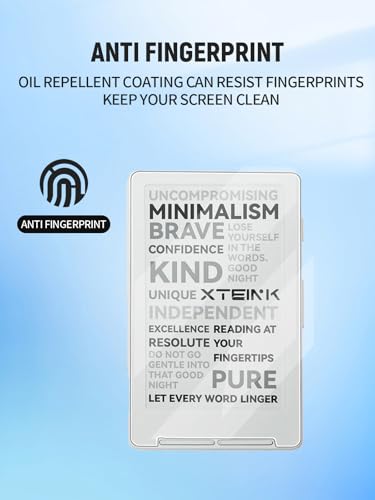 FJIASTB Screen Protector for Xteink X4 eReader 4.3 Inch Soft Screen Protector/Rear Screen Film[2 in 1] Anti-scratch Anti-Fingerprint High Sensitive - Thumbnail 6