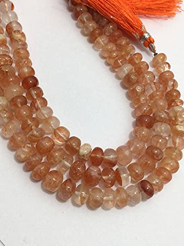 Perles quartz fraise 7mm pour créer vos propres bijoux d'été élégants et colorés