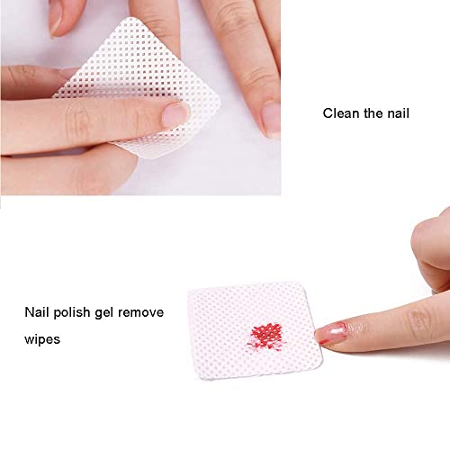 Bluerise Lint Free Nail Wipes White 500Pcs Nail Polish Remover Pads Soft Absorbable Eyelash Extension Glue Cleaning Wipes #TOP5