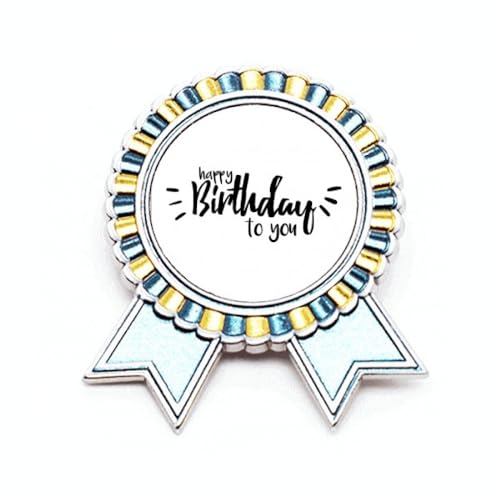 Broche Happy Birthday To You en métal pour célébrer des instants magiques