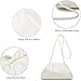 CATMICOO Cloud Crossbody Bags for Women Clutch Purse with Dumpling Shape and Ruched Detail (Beige-Large)